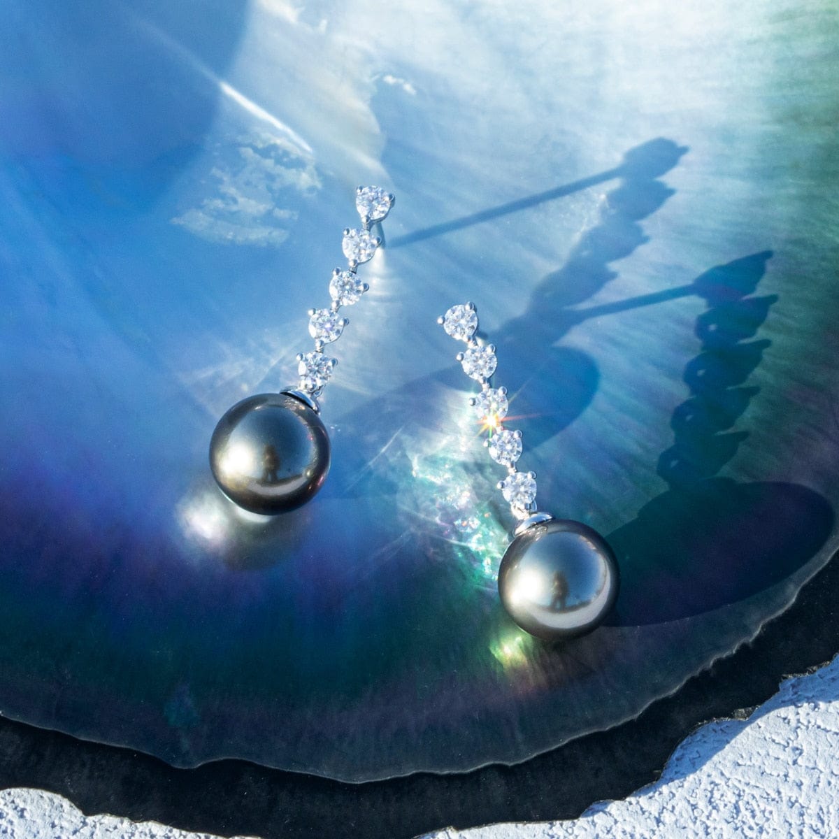 Boucle D'oreille Perle de Tahiti Annabelle