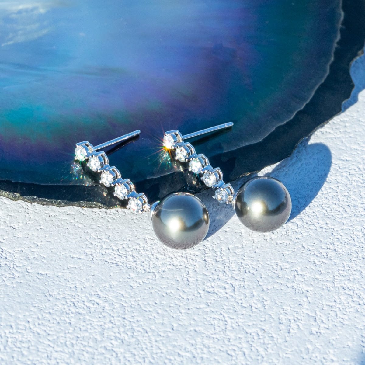 Boucle D'oreille Perle de Tahiti Annabelle