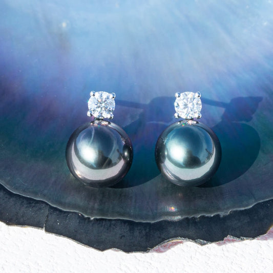 Boucle D'oreille Perle de Tahiti Alexandra