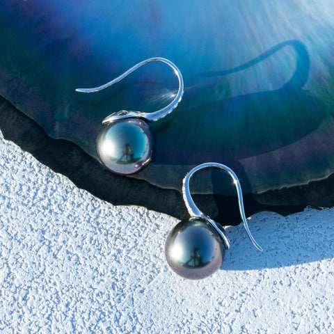 Boucle D'oreille Perle de Tahiti 