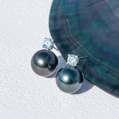 Boucle D'oreille Perle de Tahiti Alexandra