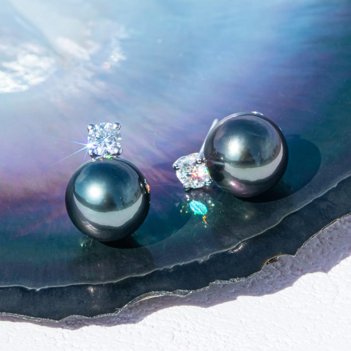 Boucle D'oreille Perle de Tahiti Alexandra