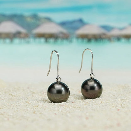Boucle D'oreille Perle de Tahiti Ava
