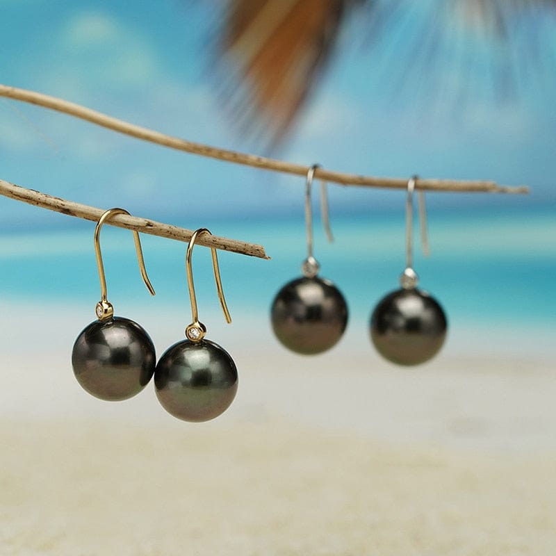 Boucle D'oreille Perle de Tahiti Ava