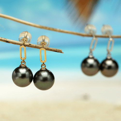Boucle D'oreille Perle de Tahiti Adeline