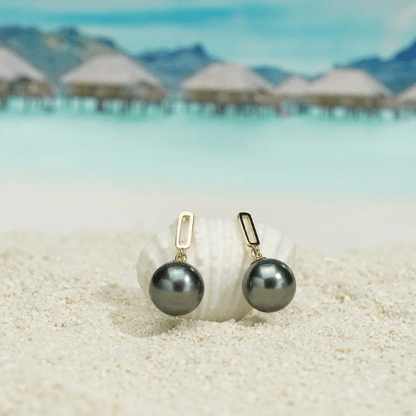 Boucle D'oreille Perle de Tahiti Adeline