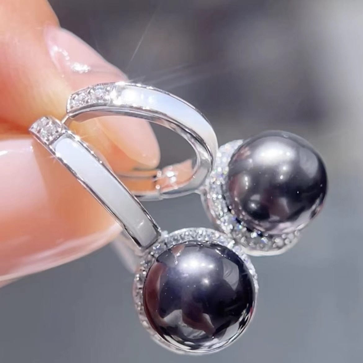 Boucle d'oreille Perle de Tahiti Lauri