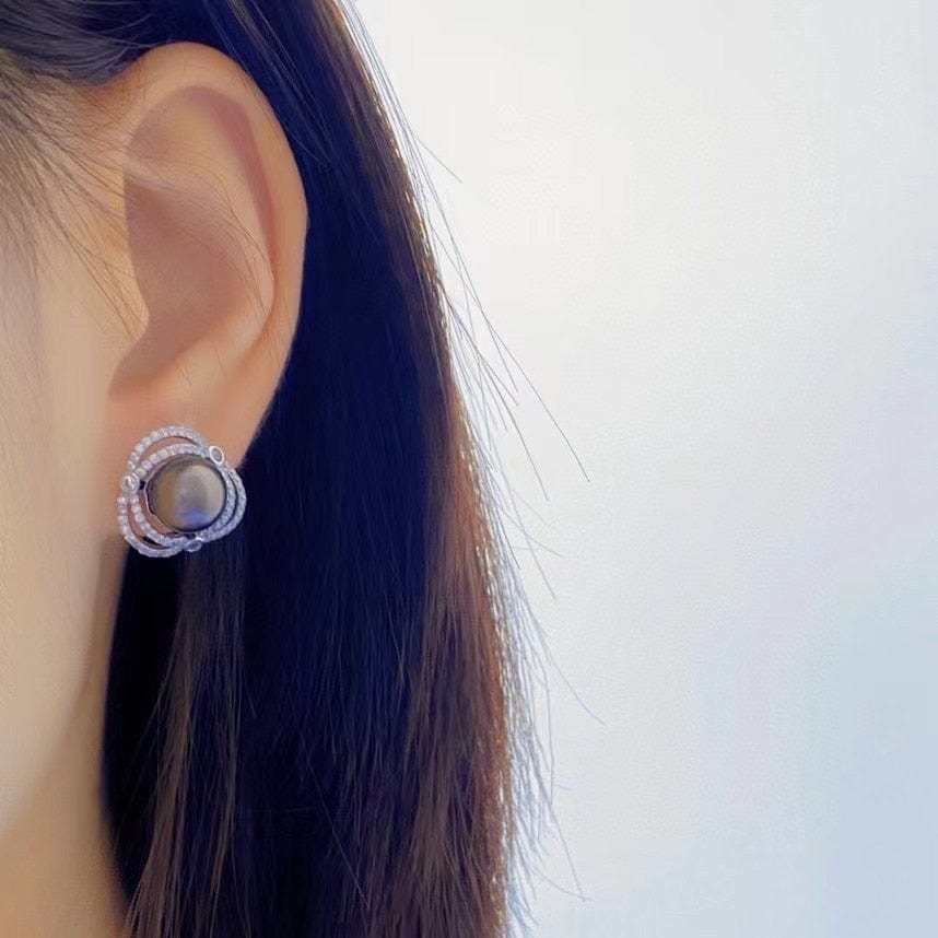 Boucle D'oreille Perle de Tahiti Lili