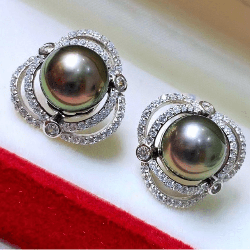 Boucle D'oreille Perle de Tahiti Lili