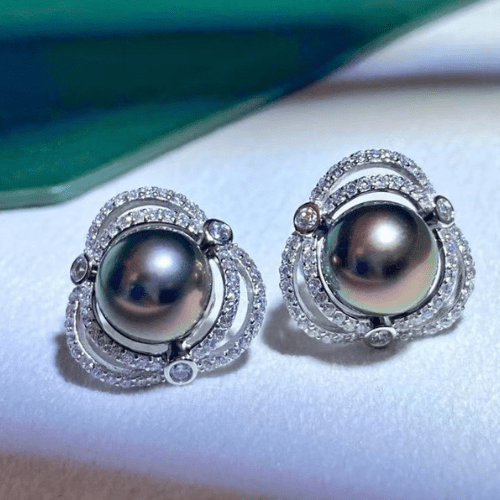 Boucle D'oreille Perle de Tahiti Lili