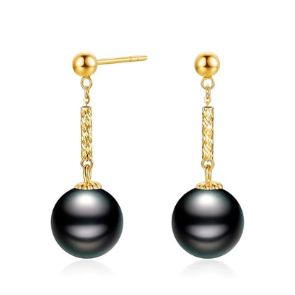 Boucle D'oreille Perle de Tahiti Amber