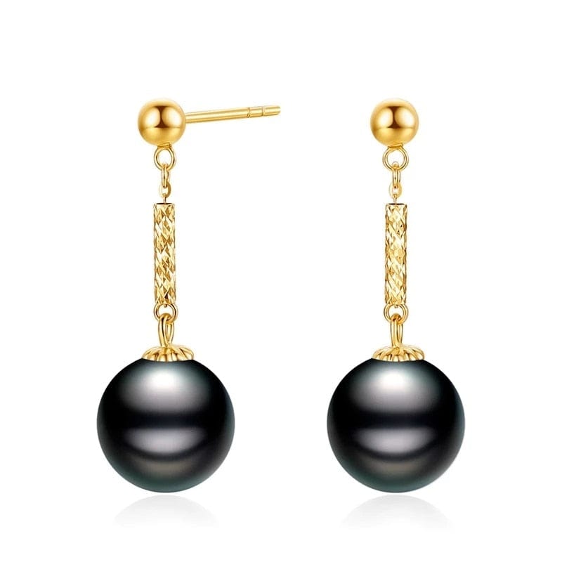 Boucle D'oreille Perle de Tahiti Amber