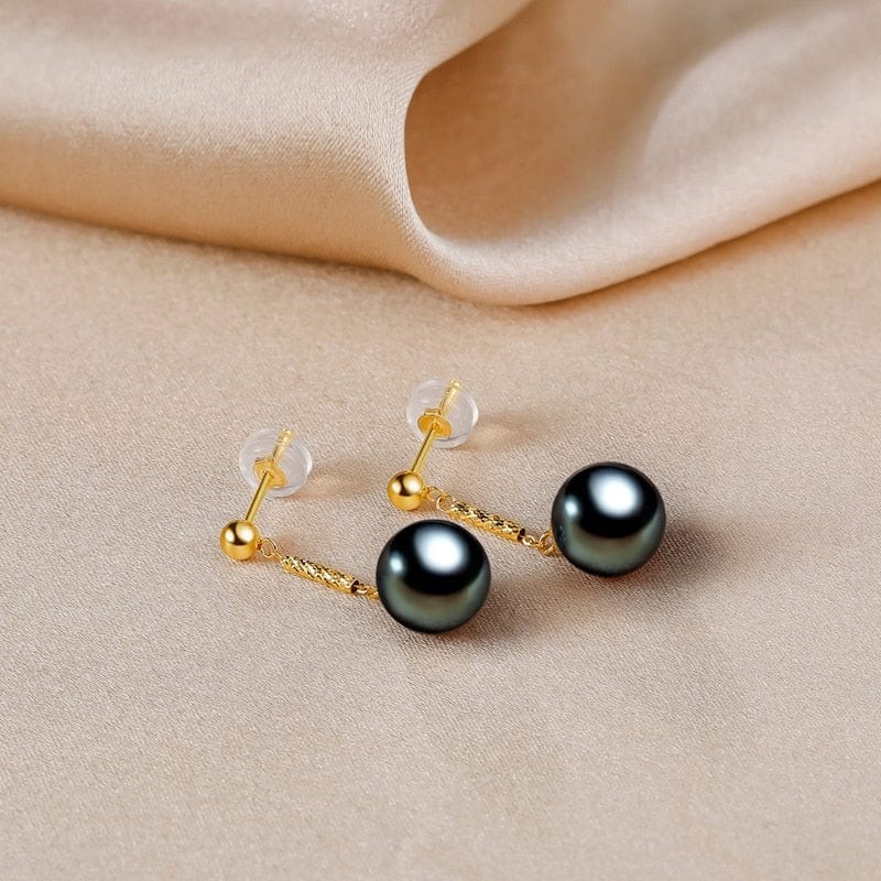 Boucle D'oreille Perle de Tahiti Amber
