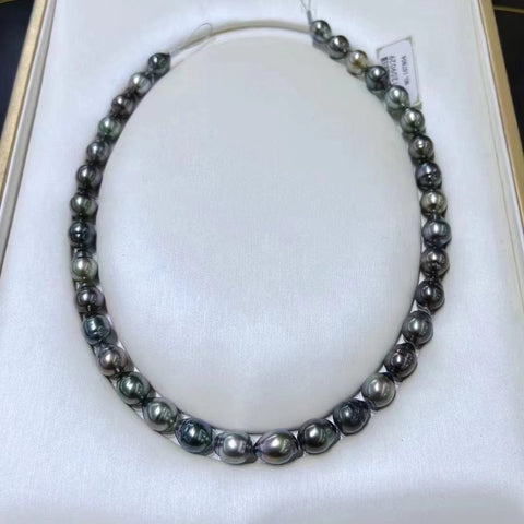 Collier Perle de Tahiti  45cm / Argent / Femme