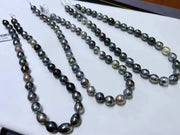 Collier Perle de Tahiti  45cm / Argent / Femme