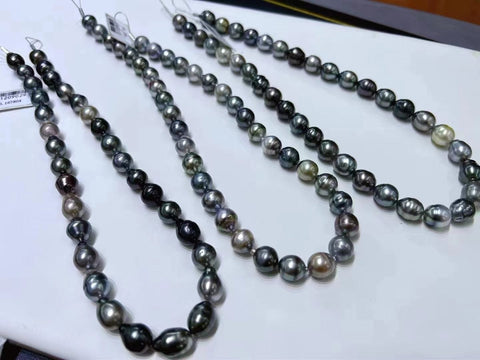 Collier Perle de Tahiti  45cm / Argent / Femme