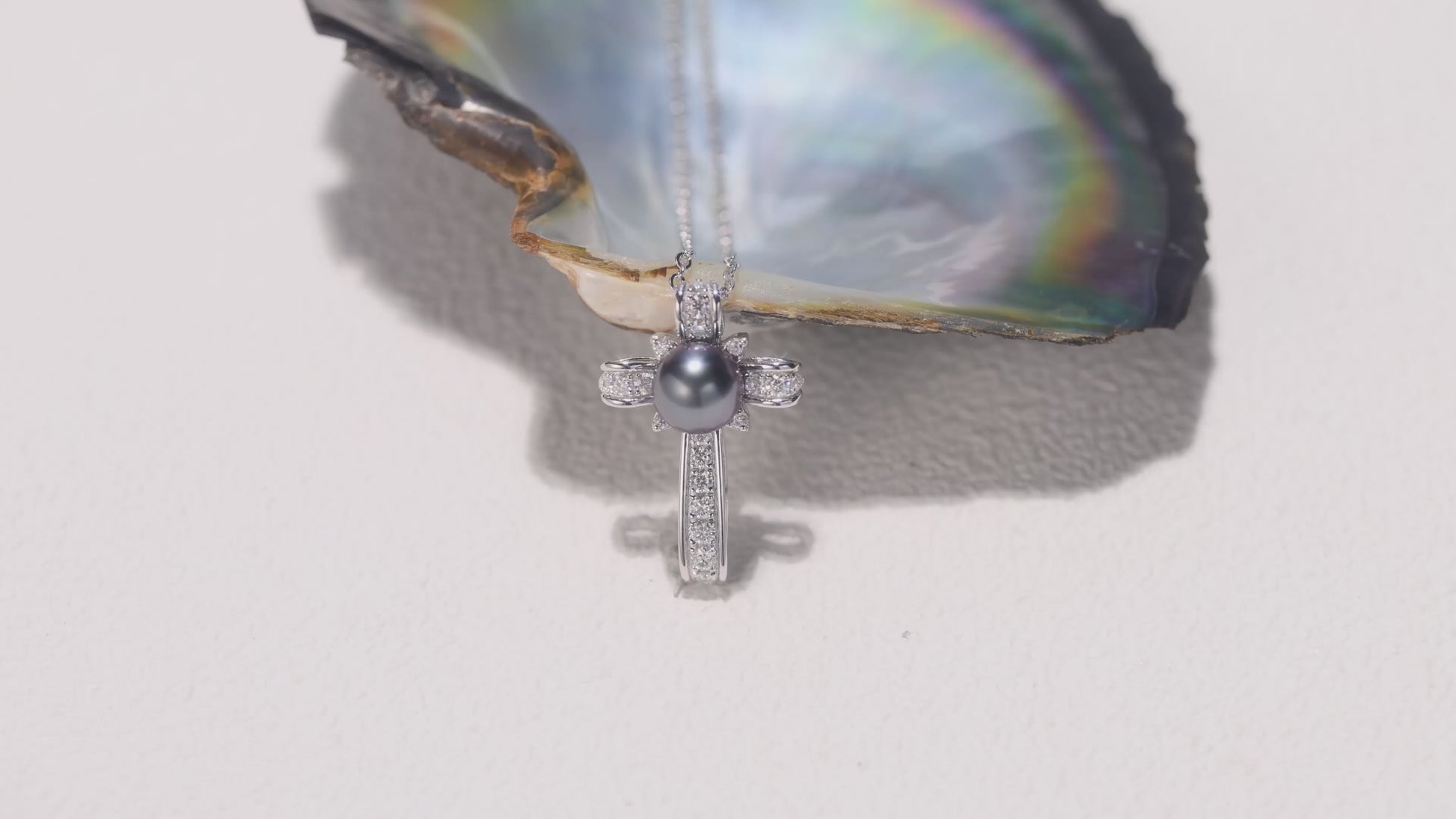 Pendentif Perle de Tahiti Croix